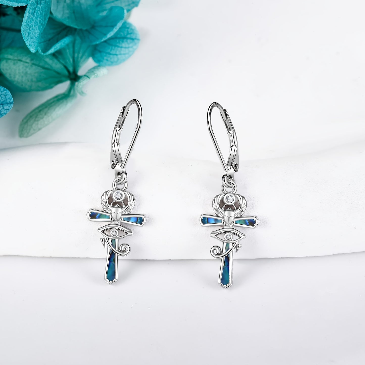 Ankh Eye Of Horus Earrings